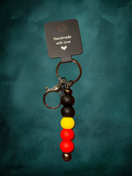 Aboriginal flag key chain